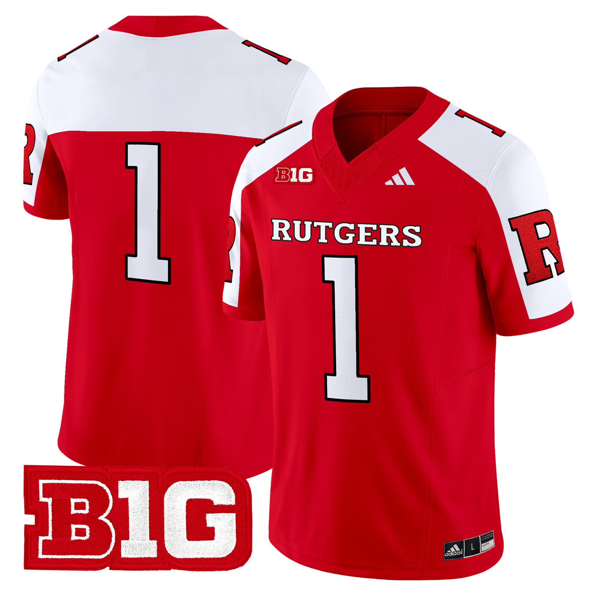 Men Rutgers Scarlet Knights #1 No Name Red 2024 Vapor Limited NCAA Jersey->ncaa teams->NCAA Jersey